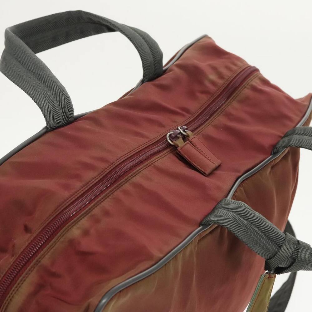 PRADA Sports Boston Bag Nylon Red - Picture 6 of 16